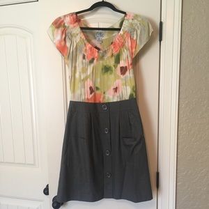 Anthropologie Tabitha Watercolor Dress